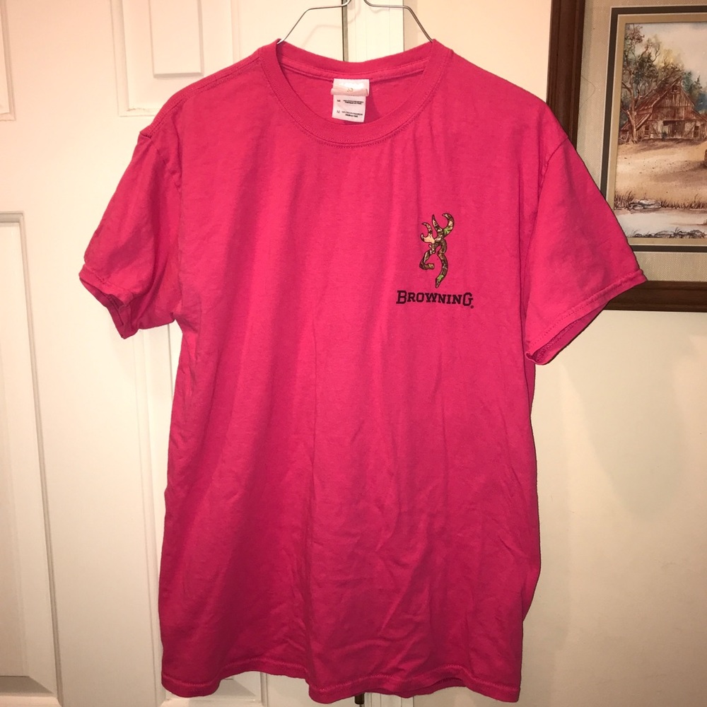 Browning Pink and Camouflage T-shirt